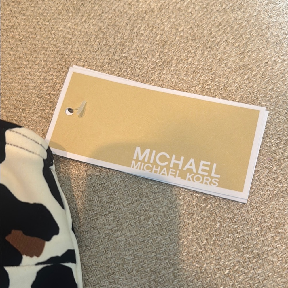 Michael Kors Animal Print Lace-Up Swimsuit - Picture 2 of 6